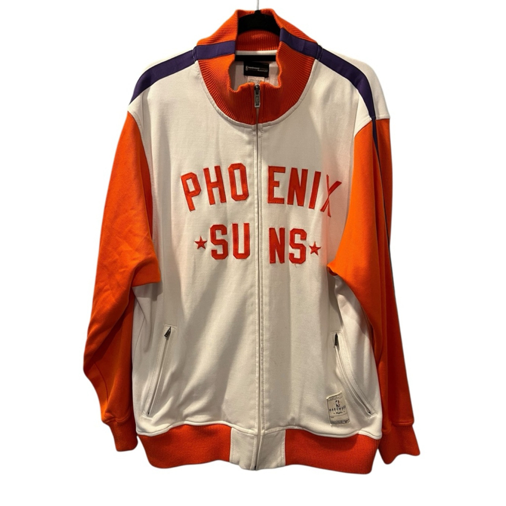 Vintage 90's Reebok Phoenix Suns NBA Track Jacket Sz Large Men's Basketball RARE